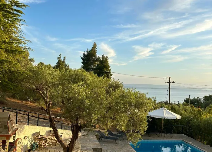 Vilă Ambelos Village Seaview And Pool *